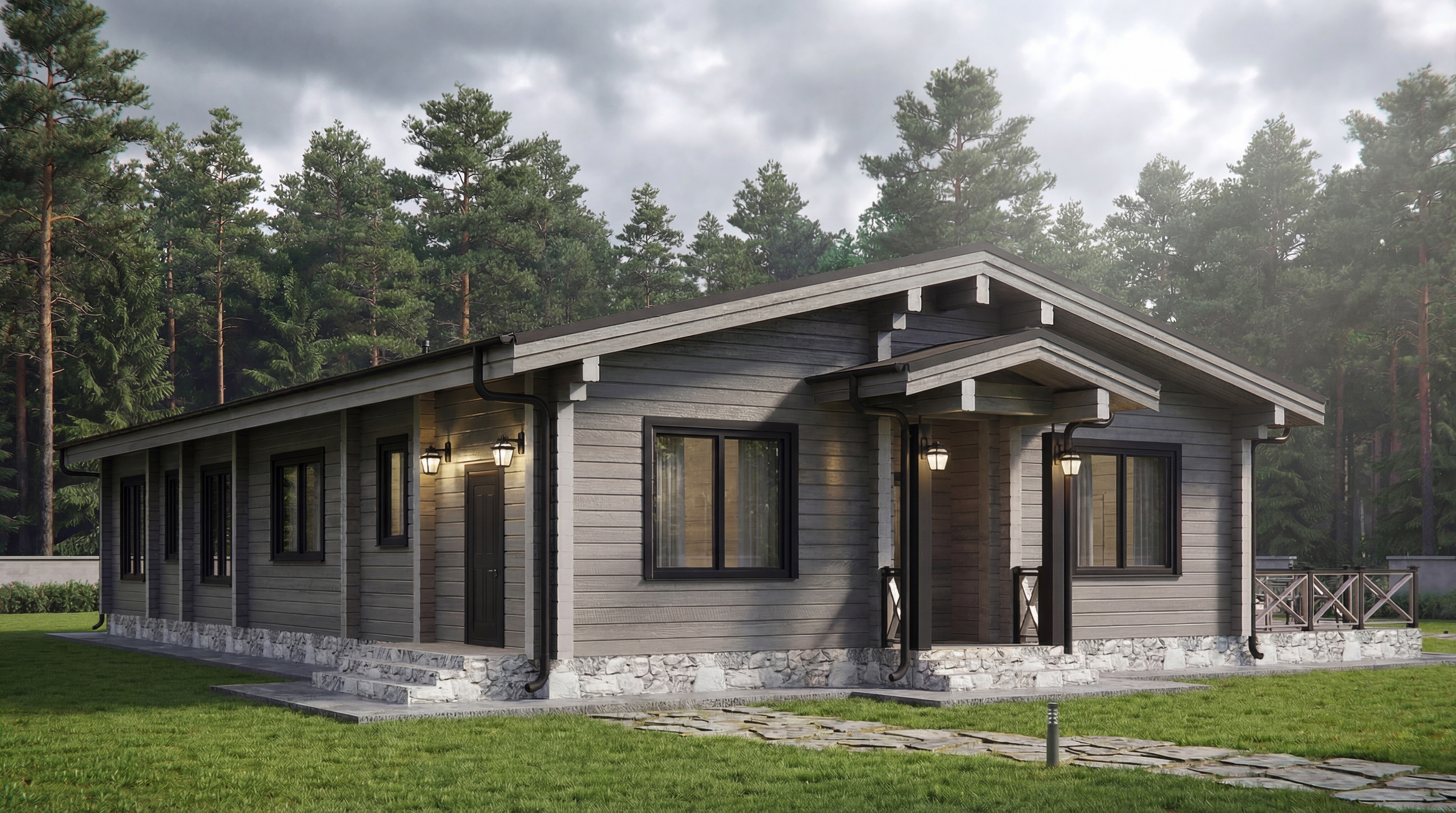 Дом из клееного бруса VZ-404